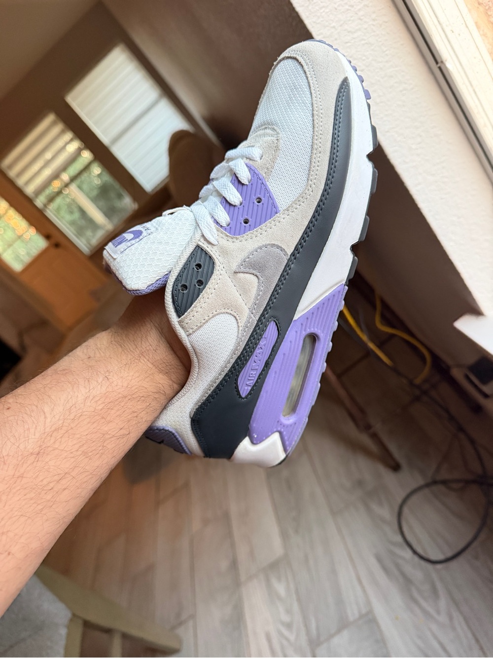 Nike Men’s Sneakers in Light Gray, Purple, and Black size 10US $32